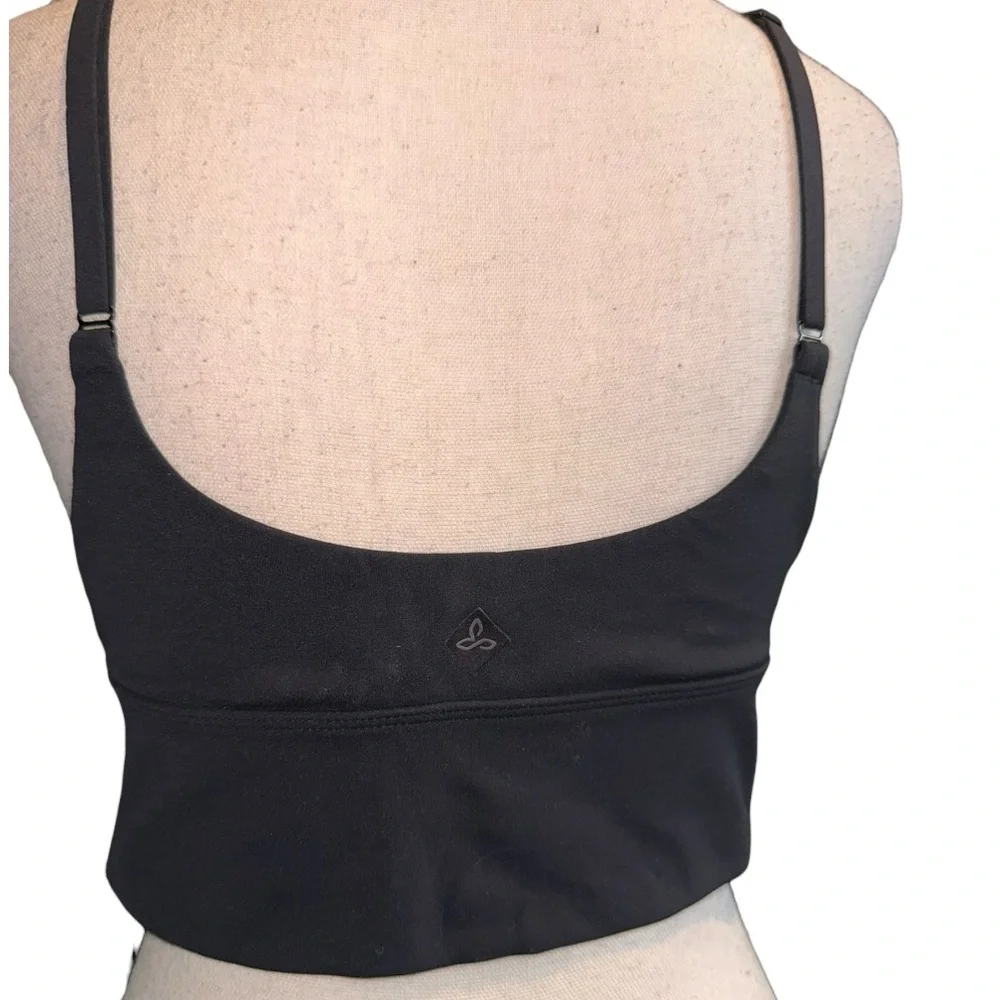 PrAna Black Longline‎ Sports Bra – Size Small